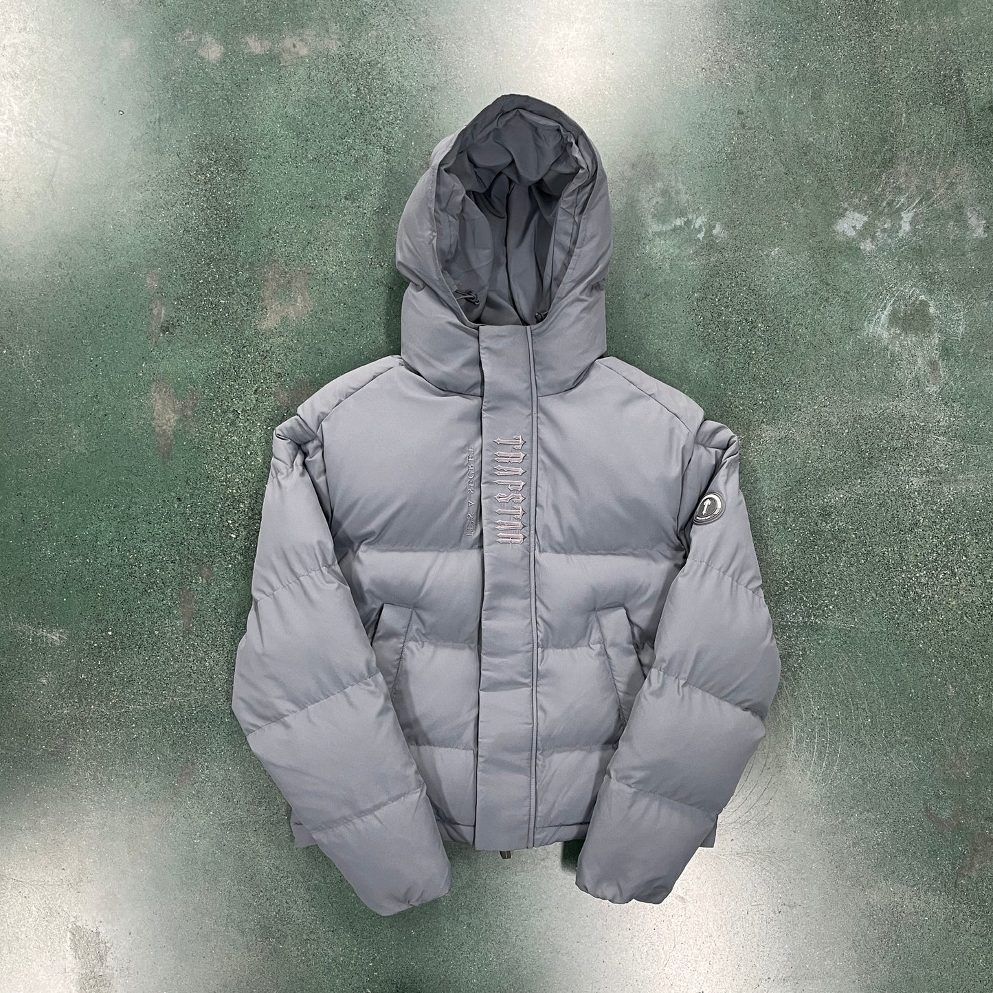 Grey TrapStar Decoded 2.0 Hooded Jacket