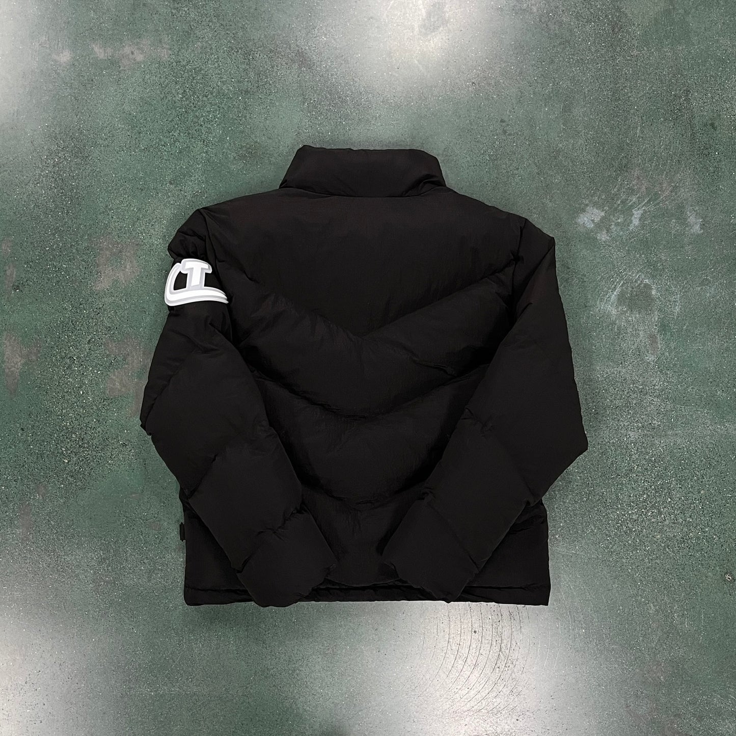 TrapStar Black Sleeve Puffer Jacket