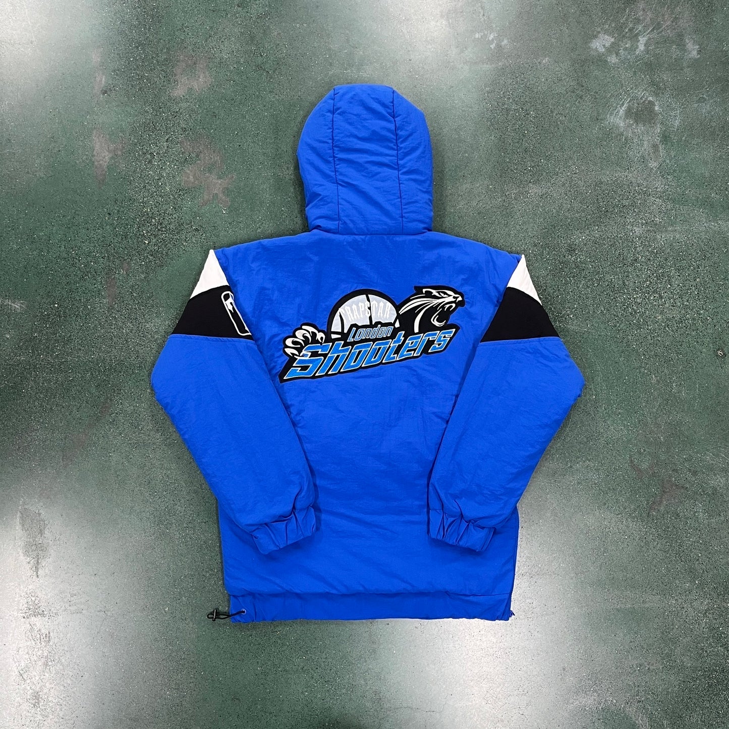 Blue Zip Pullover Shooters Jacket