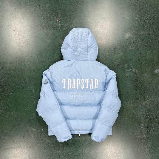 Sky Blue TrapStar Decoded 2.0 Hooded Jacket