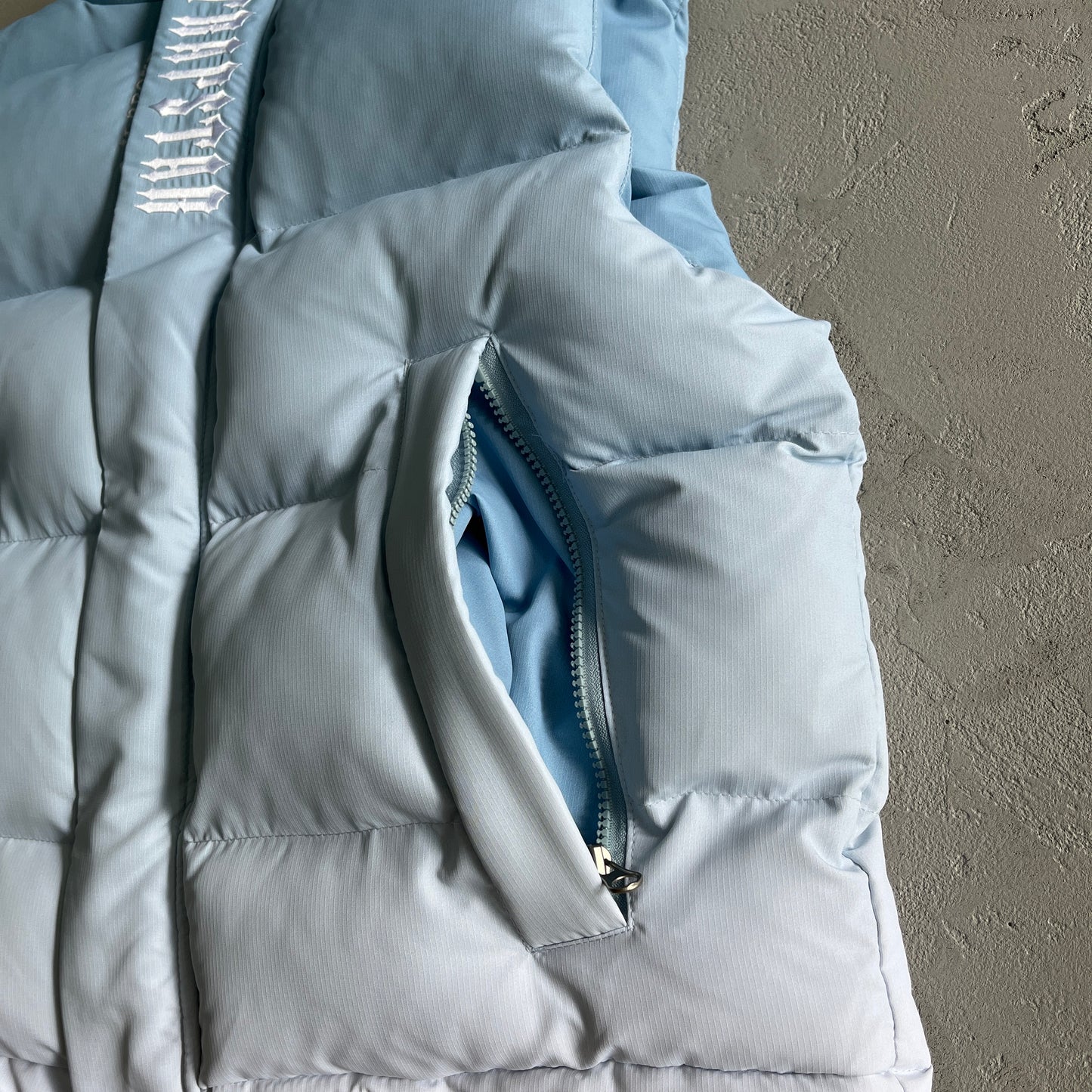 Sky Blue TrapStar Decoded Jacket Gilet