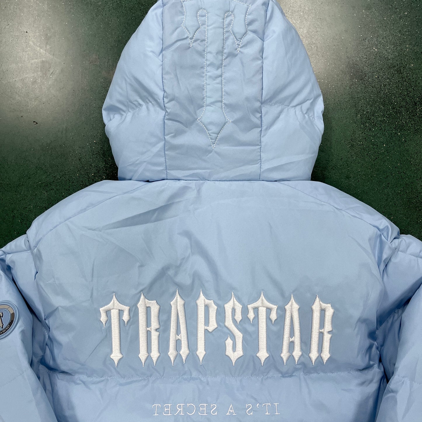 Sky Blue TrapStar Decoded 2.0 Hooded Jacket