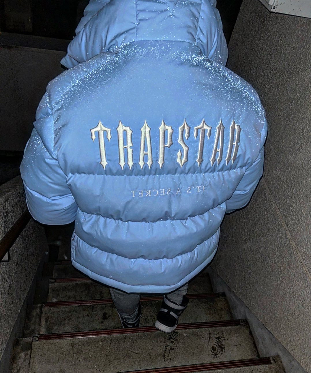 Sky Blue TrapStar Decoded 2.0 Hooded Jacket