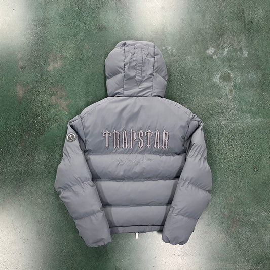 Grey TrapStar Decoded 2.0 Hooded Jacket