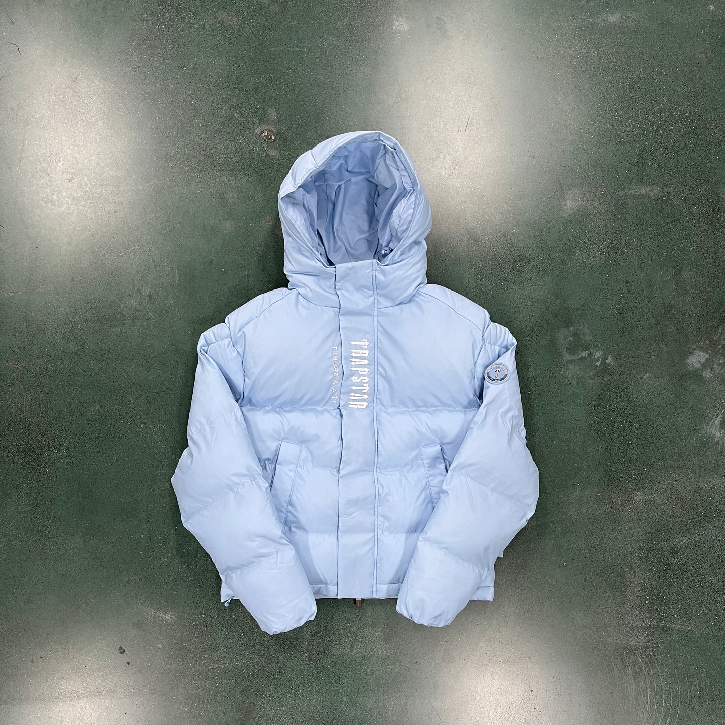 Sky Blue TrapStar Decoded 2.0 Hooded Jacket