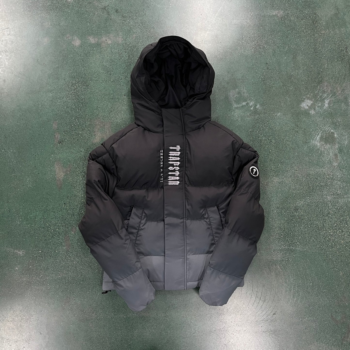 Black Gradient TrapStar Decoded 2.0 Hooded Jacket