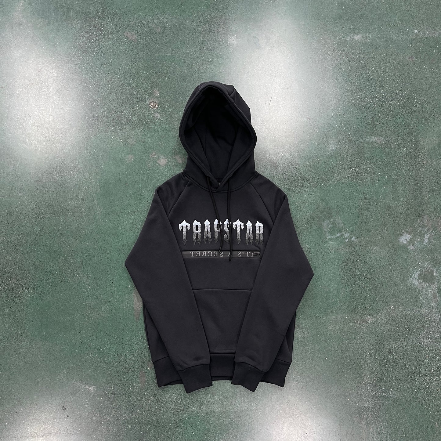 Black or Gray TrapStar Decoded 2.0 Hooded Tracksuit