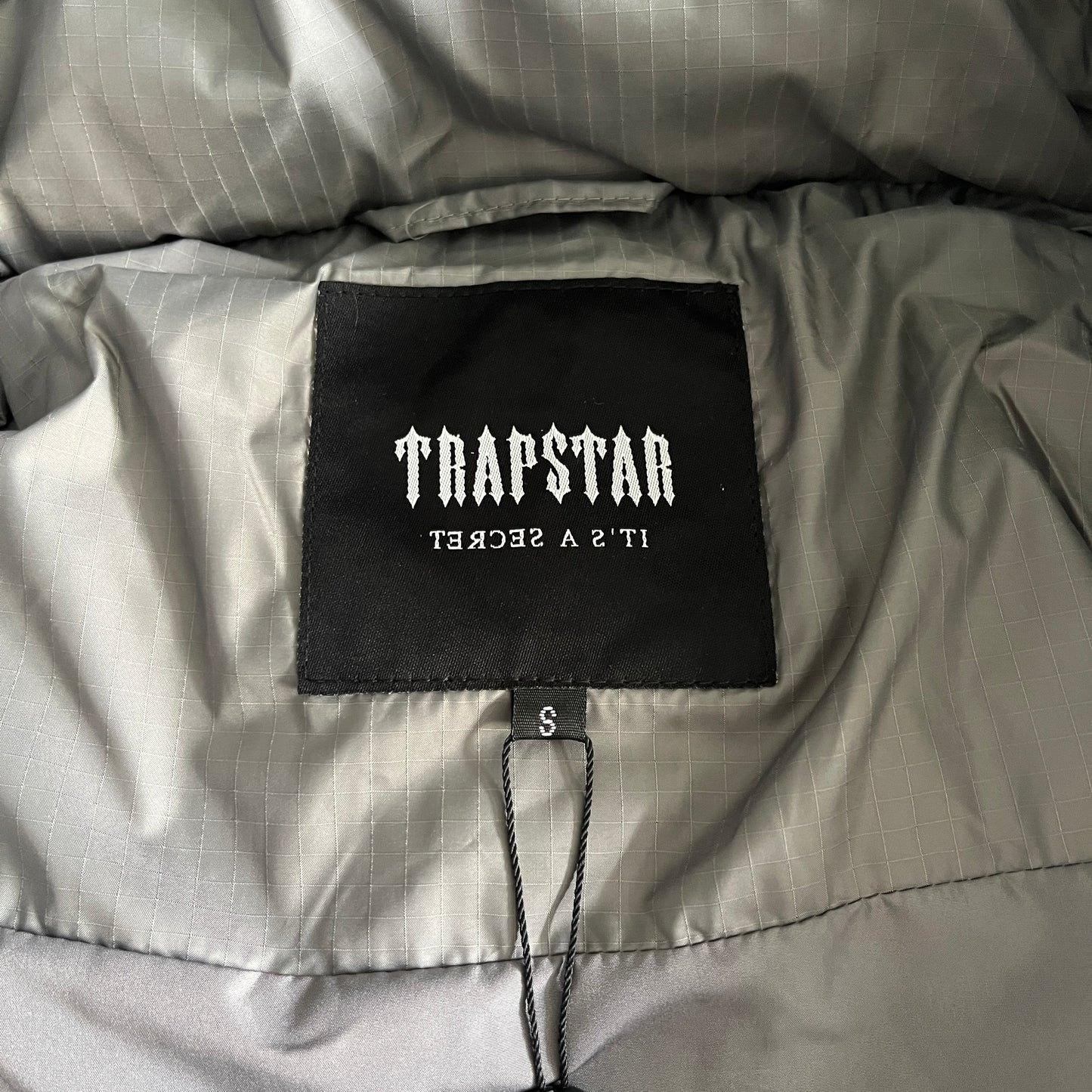 Grey TrapStar Shooters Detachable Hooded Puffer