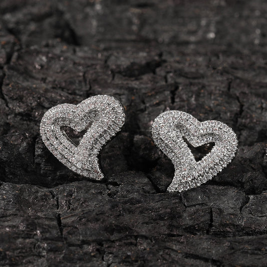 Iced Heart Earring