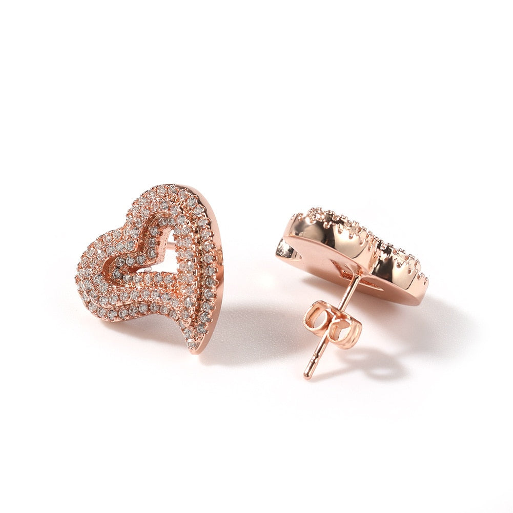 Iced Heart Earring