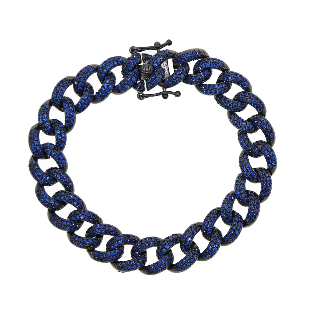 Iced Out  Cuban Chain Bracelet