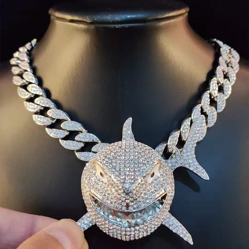 Shark Iced Out Cuban Chain