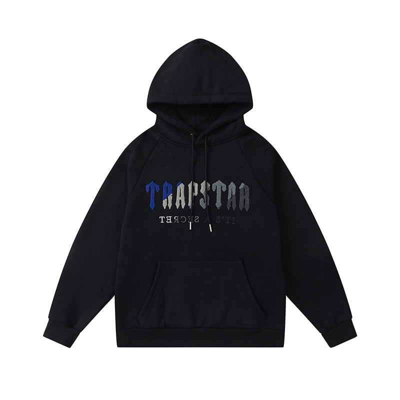 2022fw Towel Brodé Trapstar Hoodie Hommes Femmes Pull à Capuche