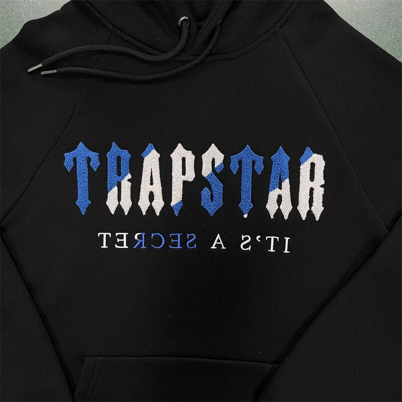 Blue and White TrapStar Hoodie