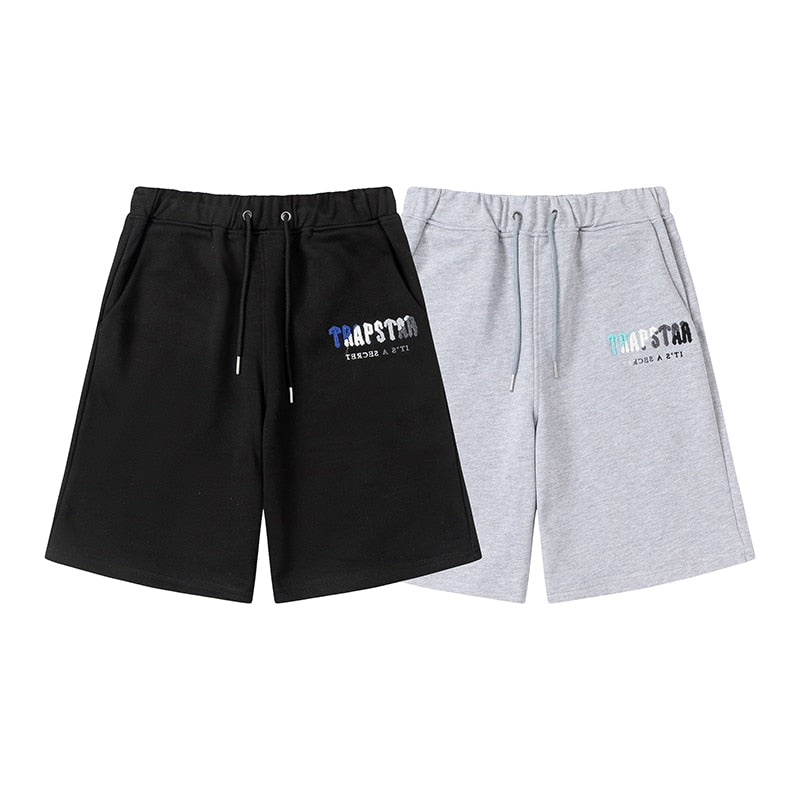 TRAPSTAR Tracksuit Set Men T ShirtShorts Summer Sportswear Jogging Pants  Streetwear Harajuku Tops Short Sleeve Suit 220618 From Shu03, $19.42