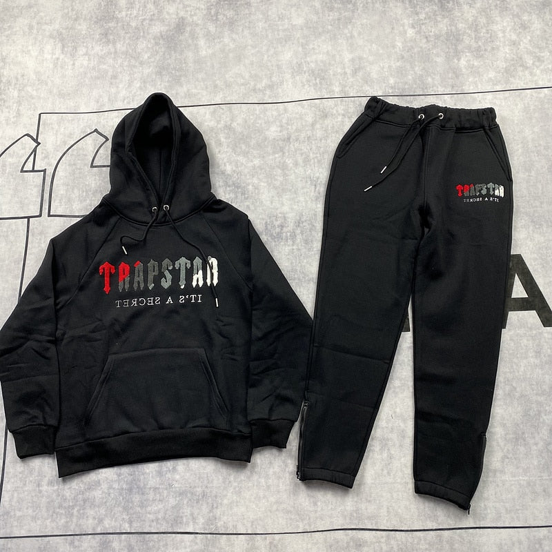 2022fw Towel Brodé Trapstar Hoodie Hommes Femmes Pull à Capuche